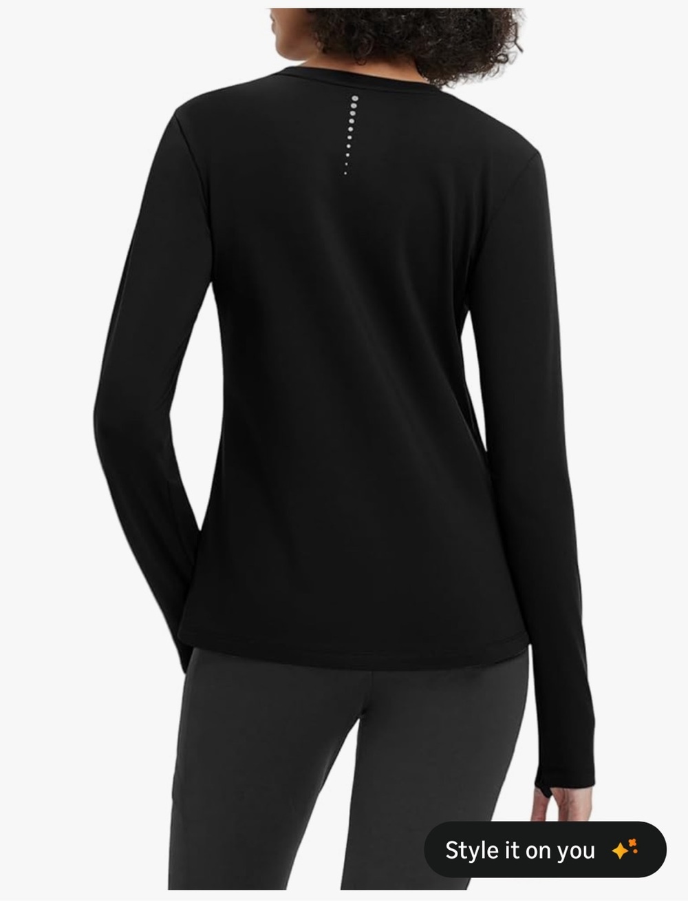 NWT Baleaf Black Long-Sleeve Thermal Running Top medium
